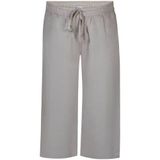 Zhenzi wide leg regular waist broek taupe
