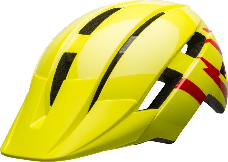 Bell Sidetrack II Helm Kinderen, hi-viz/red