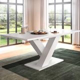 Xonox Uitschuifbare Eettafel Motion Emob - Wit - MDF - 150-190x76x90 Cm