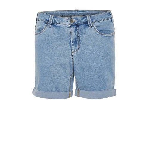 Kaffe KAvicky High Waist Denim Shorts - Light Blue