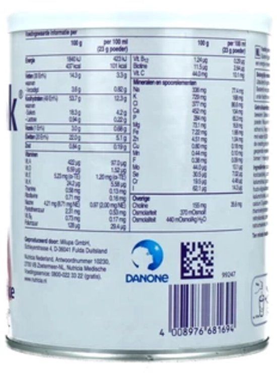 Nutridrink Nutricia Nutridrink Poeder Aardbei - 335 gr