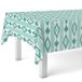 Martina Home Tafelkleed, wasdoek, Malorqué, turquoise, 140 x 140 cm