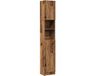 vidaXL Badkamerkast 32x25,5x190 cm bewerkt hout oud houtkleurig