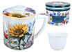 CARMANI Porte-gobelet avec filtre et couvercle - L. Lozano, Lady's Floral Symphony
