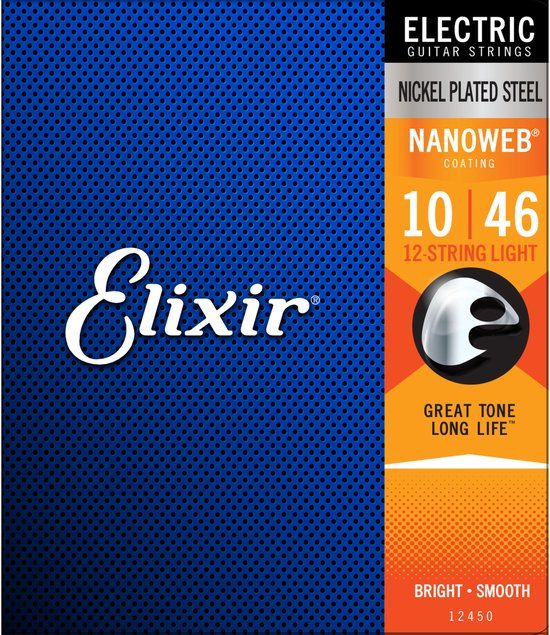 Elixir 12450 Electric NPS Nanoweb 12-String Light 10-46