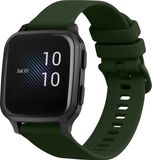 kwmobile Horlogebandje voor Garmin Venu Sq Music / Sq - TPU Smartwatch Band - Donkergroen
