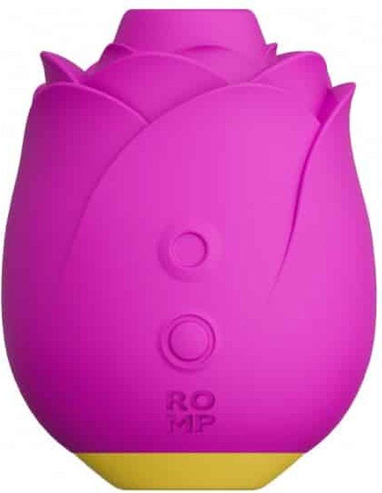 ROMP Rose Clitoris Vibrator - Pink - Rechargeable - Waterproof