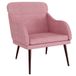 VidaXL Accentstoel Fluweel Roze