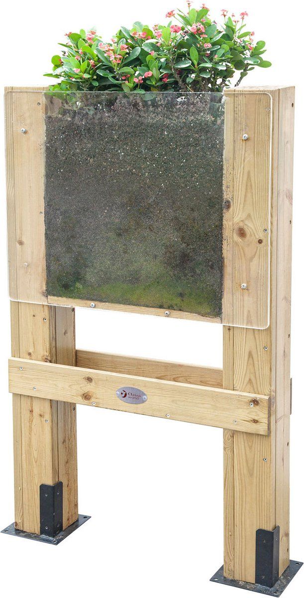 Classic World Toys Houten Plantenbak 'Zie het Groeien' - Naturel - Hout