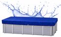 QUICK STAR Bâche de piscine rectangulaire 660 x 360 cm, Bleu, 200 g/m² Tissu PE