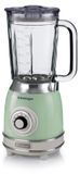Merkloos Blender - 1000 W - 1,5 liter glazen kan - 4 RVS messen - Groen - Staande mixer voor smoothies en ijs