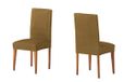 Martina Home Tunisia Stoelovertrek, stof, rugleuning, vison, 24 x 30 x 6 cm, 2 stuks