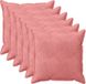 vidaXL Kussensloop 6 pcs HOUTEN Roze 70 x 70 cm Fluweel