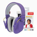 Alpine Hearing protection Alpine Muffy Kids Gehoorbescherming Kinderen 25 dB (5–16 Jaar) - Verstelbare Oorkappen voor Focus, School & Evenementen - Comfortabele & Opvouwbare Oorbeschermers - Paars