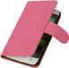 BestCases Huawei Ascend G630 Effen Roze - Book Case Wallet Cover Hoesje