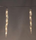 Anna's Collection LED koppelbare ijspegelverlichting 30cm 50 lampjes 3m, warm wit