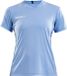 Craft Squad Jersey Solid SS Shirt Dames Sportshirt - Taille S - Femmes - bleu/blanc