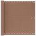 VidaXL Balkon scherm rechthoekig 90 x 1000 cm hdpe en aluminium taupe
