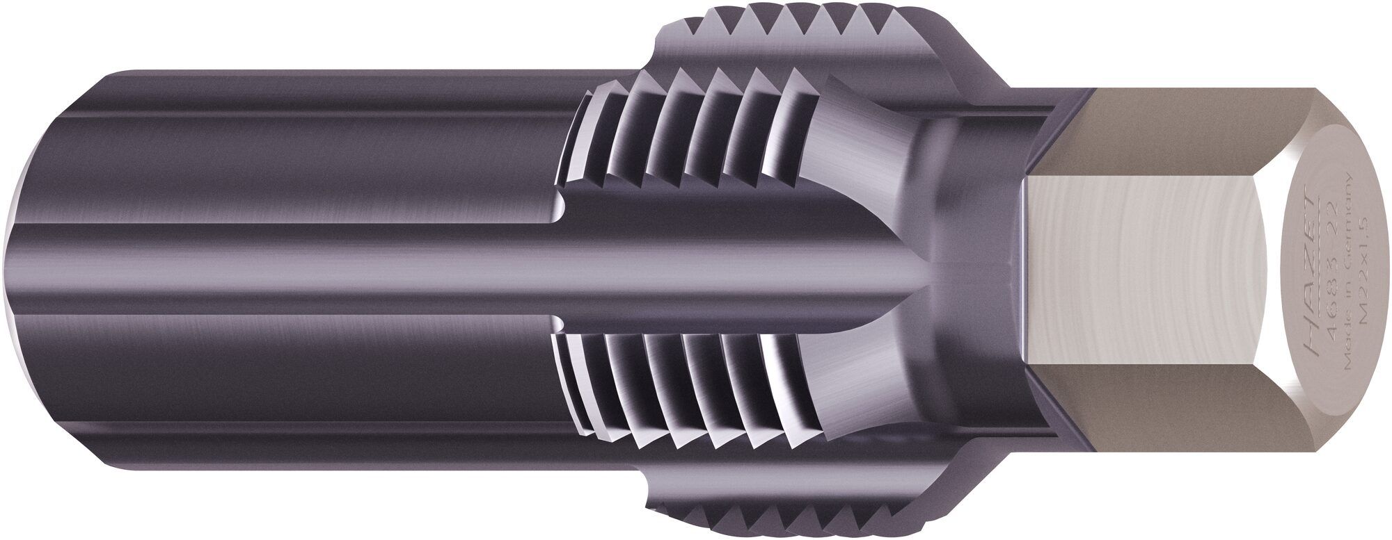 HAZET schroefdraadfrees 4683-22, 13 mm buitenzeskant, M22 x 1,5, voor deeltjessensoren