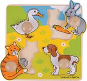 Bigjigs Toys Mijn Eerste Knoppuzzel Huisdieren - Hout - 2018