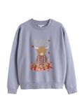 Next Dames Sweatshirt met Hamish-herfstprint - Blauw