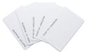 100 cartes d'accès RFID, 125 kHz, 0,9 mm, blanc