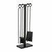 Relaxdays 5-delige openhaard set - met gereedschap - haardstel - metaal - zwart