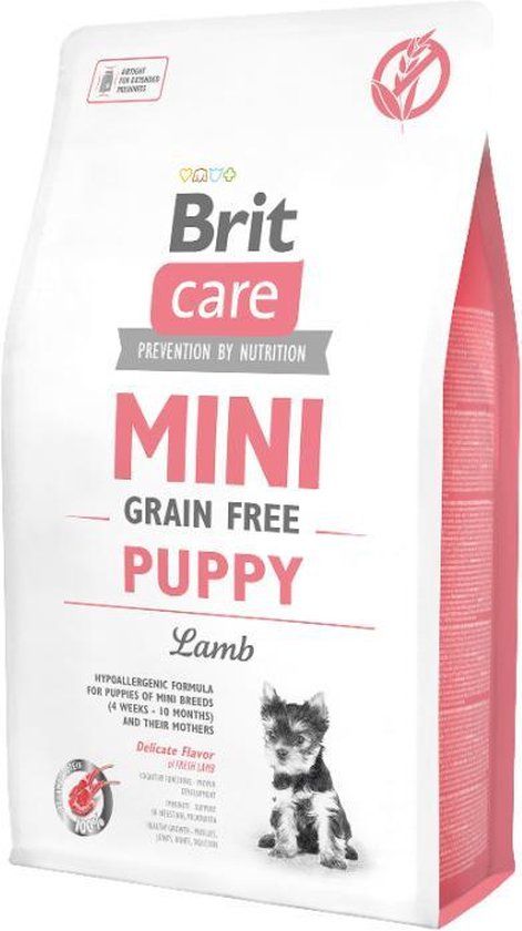 Brit Care Grainfree Mini Puppy Lamb 2 kg - Puppy (1-12 maanden) - Hele kleine hondenrassen (1-5 kg)