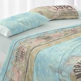 Burrito Blanco Beddengoedset, bed 180 cm, design 101, zeekleur