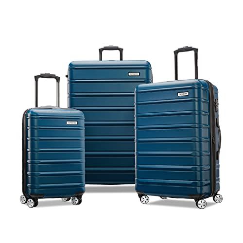 Samsonite Omni 2 Hardside Uitbreidbare Bagage met Spinner Wielen, Lagoon Blauw, 3-Piece Set (CO/MED/LG)