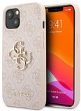 Guess iPhone 13 Backcase hoesje - Effen Roze - Kunstleer