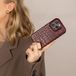 Selencia Croco Backcover met MagSafe voor de Apple iPhone 14 / 13 - Burgundy