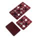 Set mat (3-delig) granaat, wit en zwart