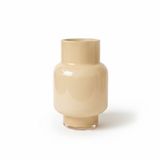 Hakbijl Glass Bloemenvaas Pien - beige - glas - D19 x H31 cm