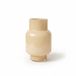 Hakbijl Glass Bloemenvaas Pien - beige - glas - D19 x H31 cm