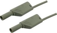 SKS Hirschmann MLS WS 50/2,5 Veiligheidsmeetsnoer Banaanstekker 4 mm Banaanstekker 4 mm 0.50 m Grijs 1 stuk(s)