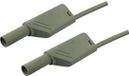 SKS Hirschmann MLS WS 50/2,5 Veiligheidsmeetsnoer Banaanstekker 4 mm Banaanstekker 4 mm 0.50 m Grijs 1 stuk(s)