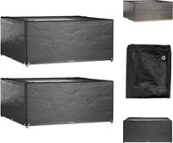 vidaXL Tuinmeubelhoes - Zwart - Polyetheen - 205x205x90 cm