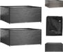 vidaXL Tuinmeubelhoes - Zwart - Polyetheen - 205x205x90 cm