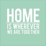 Pro-Art gla1001a muurschildering GlasArt "Home is...", 30 x 30 cm