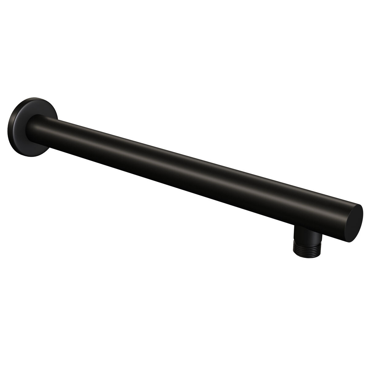 Brauer Douchearm Muur Black Edition Rond 400 Mat Zwart zwart