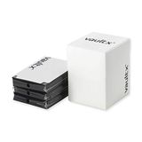 Vault X Deck Box voor Trading Cards en 150 Zwarte Kaarthoezen - Kaartenhouder en Opbergdoo - Wit
