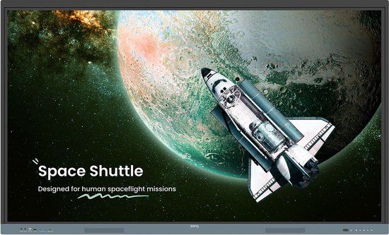 BenQ RE6504 Interactief flatscreen 65 inch 4K Ultra HD Zwart, Grijs