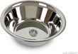 Inox spoelbak, camping wasbak, wastafel met afvoer van 19mm, schuin, diameter 28cm