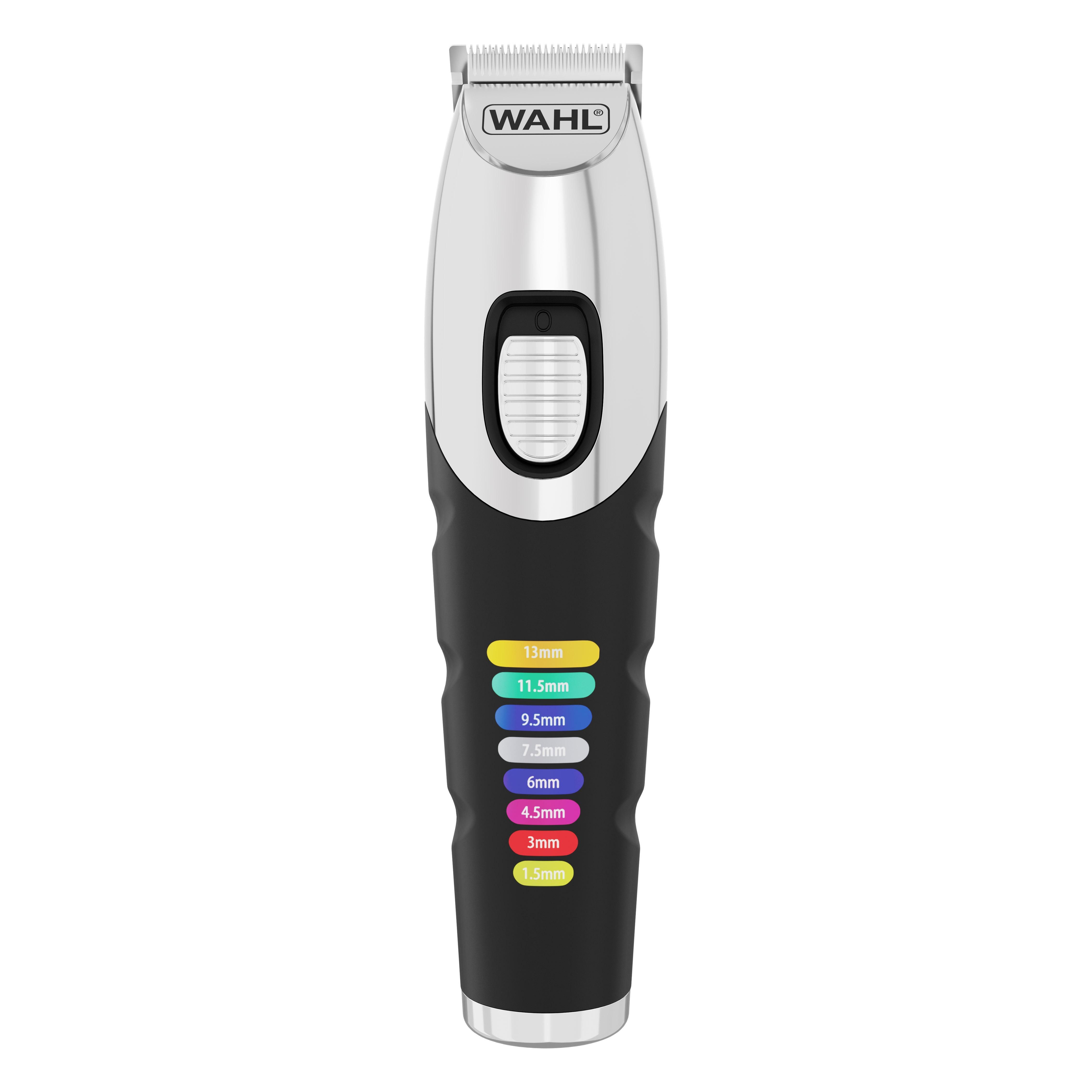Wahl Color Trim - Baardtrimmer - Zwart/RVS - 9 Opzetkammen - Oplaadbaar