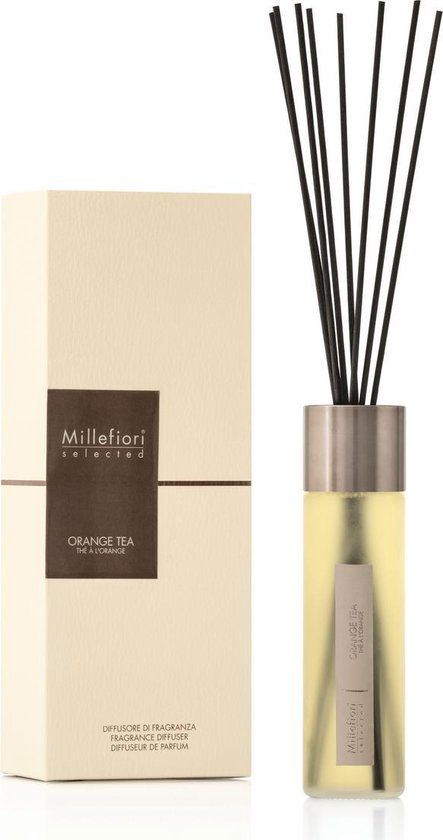 Millefiori Selected Geurstokjes 350 ml - Orange Tea - Geel