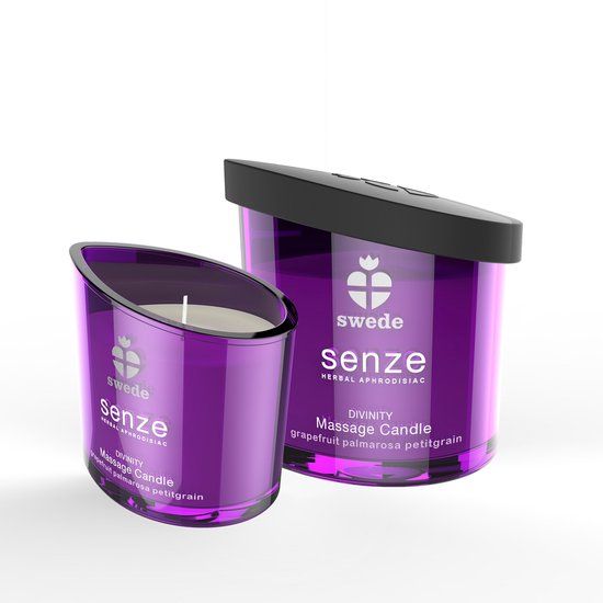 Swede Senze - Massagekaars - Divinity Grapefruit Palmarosa Petitgrain - Vegan - 50 ml