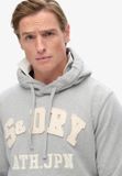 Superdry Vintage Athletic Hoodie Heren XL Lichtgrijs Marl Katoen