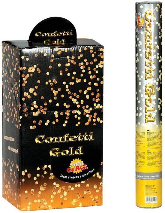 Partywinkel Confetti Kanon Goud 40cm