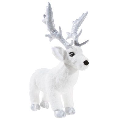 Heunec CROWNIE rendier, staand, 30cm - Wit